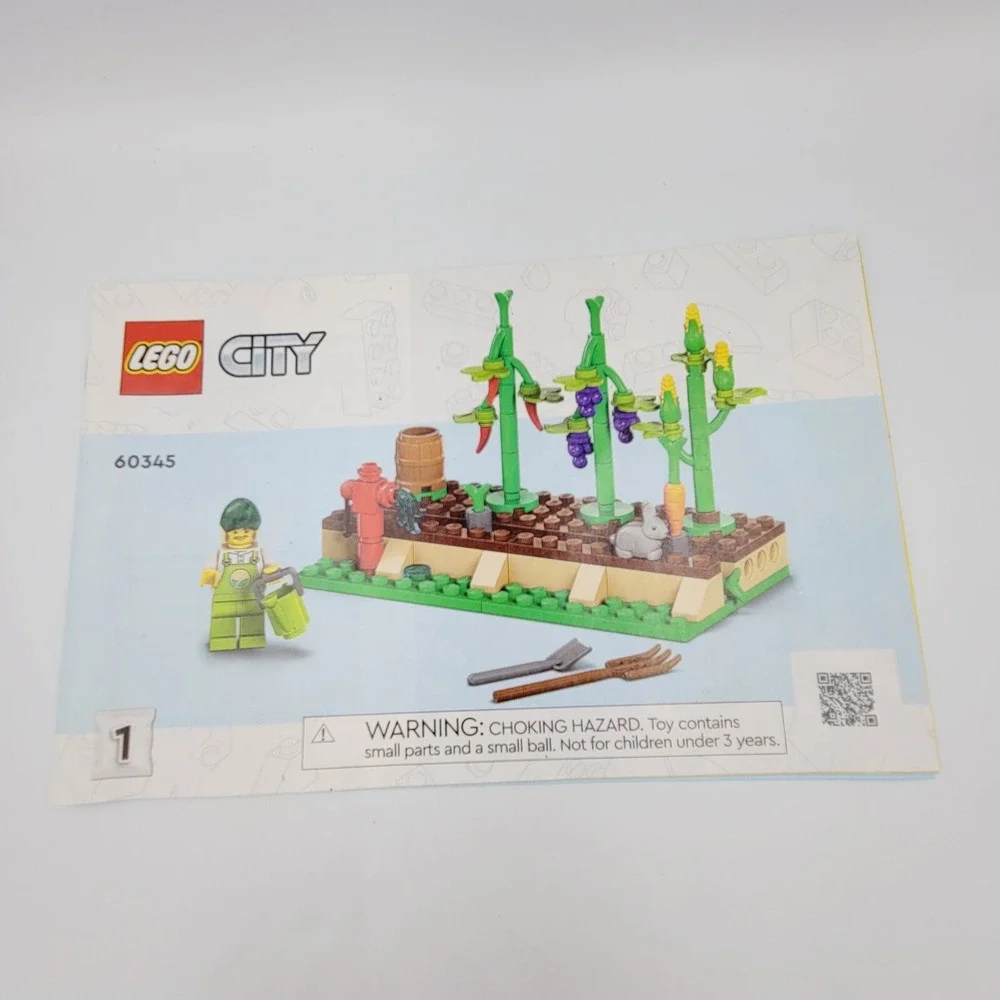 Lego 60345 Farmer's  Market Instruction Manuals ~ #1 and #2-3 BOOKLETS ONLY